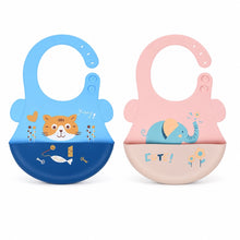 Load image into Gallery viewer, Bib Animal Motif - Silicone