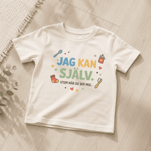 Ladda upp bild till gallerivisning, تيشيرت أطفال مطبوع – «Jag kan själv» (أستطيع فعلها بنفسي)