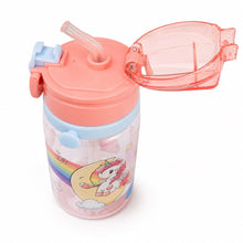 Load image into Gallery viewer, Children's Water Bottle with Straw – Unicorn, 400 ml
