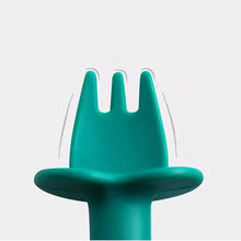 Load image into Gallery viewer, Children's cutlery Dinosaur - Silicone (2-p)