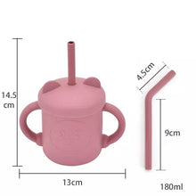 Load image into Gallery viewer, Baby cup with straw - Silicone