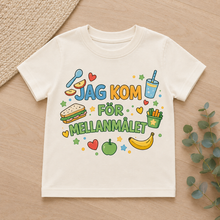 Ladda upp bild till gallerivisning, Barn-T-shirt med tryck – Jag kom för mellanmålet
