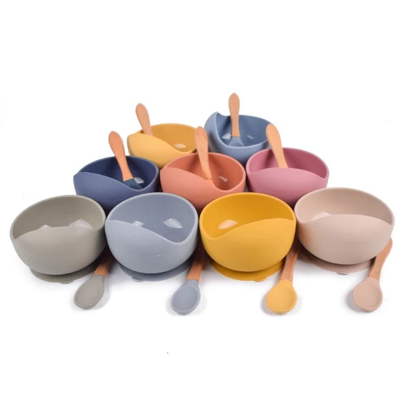 Baby bowl with spoon - Silicone