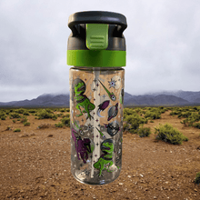 Load image into Gallery viewer, Water Bottle Kids - Patterned Dino
